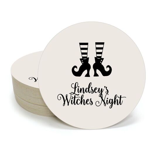 Witches Shoes Round Coasters
